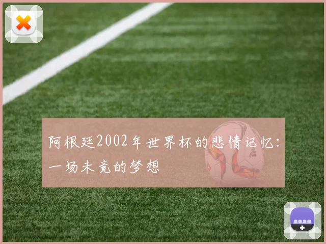 阿根廷2002年世界杯的悲情记忆：一场未竟的梦想